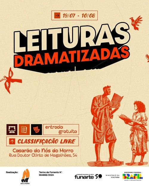 2 - Arte NÓS DO MORRO APRESENTA LEITURAS DRAMATIZADAS