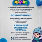 Varal Solidário leva roupas e calçados para quem mais precisa em Manilha
