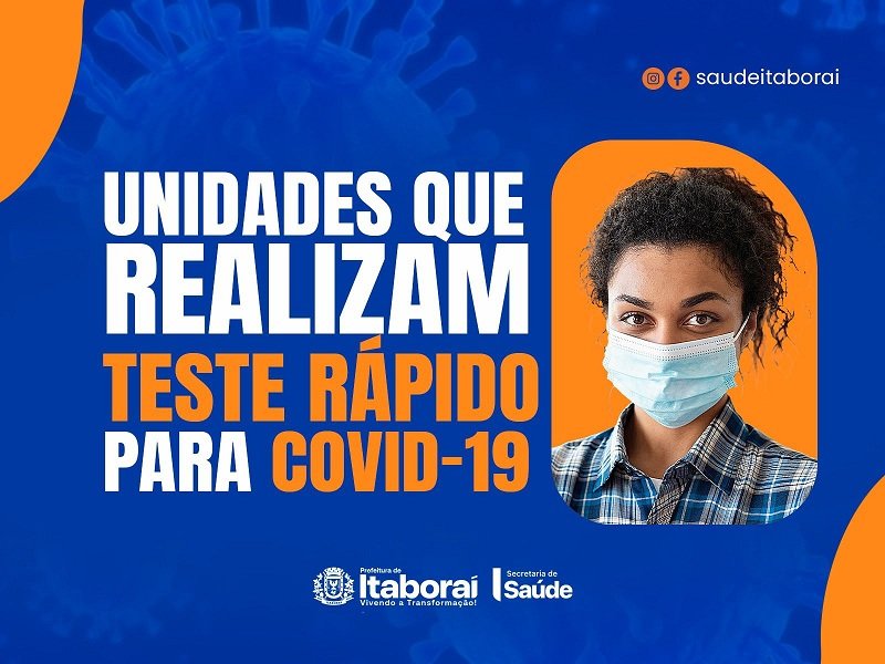 Unidades de Saúde de Itaboraí realizam testes rápidos para Covid-19