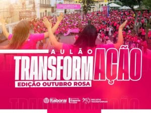 Projeto Transformar realiza edição especial do Aulão em alusão ao Outubro Rosa nesta quinta-feira