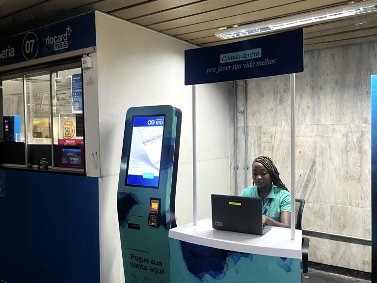 Estande de atendimento