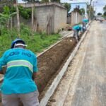 Mais de 20 quilômetros de rede foram instalados no bairro