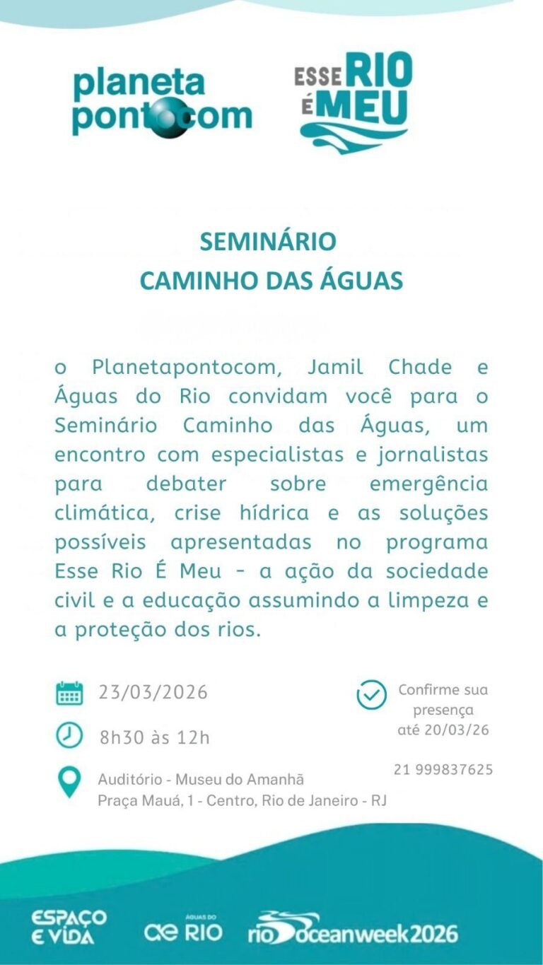 Convite Caminho das Águas