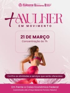 Itaboraí promove ação “+ Mulher em Movimento” com atividades e serviços gratuitos no próximo sábado