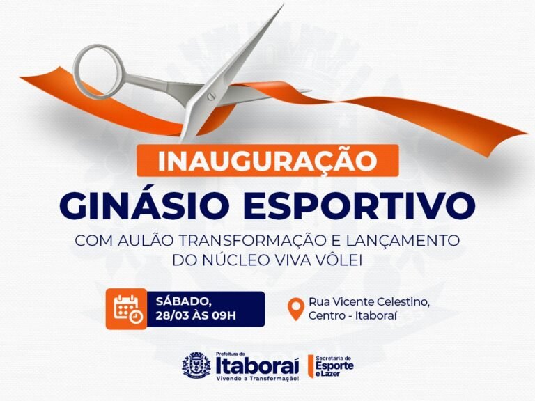 Novo ginásio esportivo será inaugurado neste sábado (2803), em Itaboraí