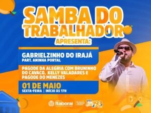 Itaboraí 193 anos Samba do Trabalhador anima Itaboraí no feriado de 1º de maio
