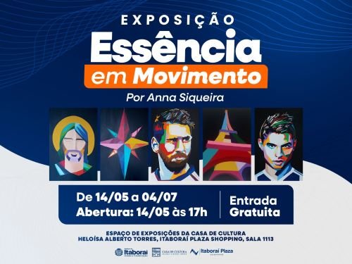 Exposição “Essência em Movimento” chega ao Shopping Itaboraí Plaza com entrada gratuita