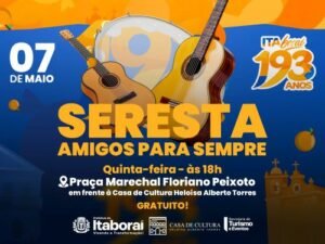 Itaboraí 193 anos Seresta “Amigos para Sempre” celebra aniversário da cidade nesta quinta-feira (0705)