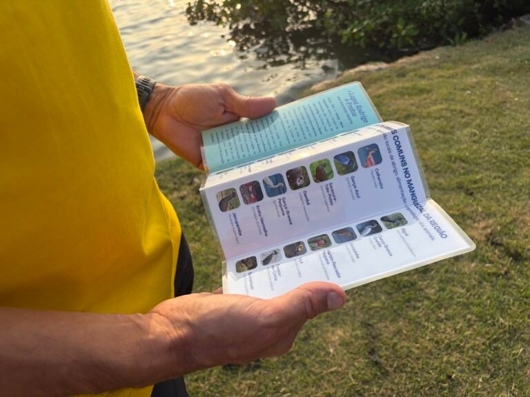 Cartilha da Águas do Rio orienta sobre espécies encontradas na Lagoa