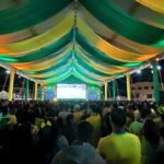 Ita Fan Fest 3x0 do Brasil sobre o Haiti transforma a Praça Marechal Floriano Peixoto em uma grande arquibancada verde e amarela