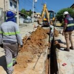 Rua Pirajá recebe nova rede de abastecimento