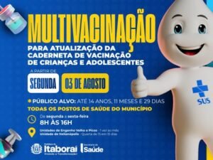 Campanha de multivacinação terá início na próxima segunda-feira (0308) em Itaboraí