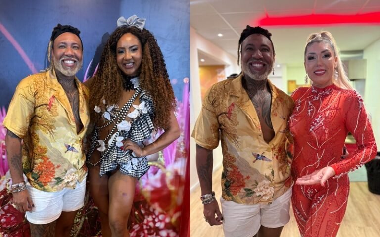 Daniel acompanhado de Lili e Claudia