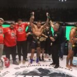 Luís Henrique Barbosa, campeão da divisão peso-meio-pesado, na Arena Niterói - Lucas Benevides
