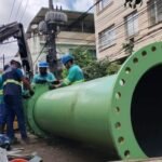 Nova tubulação instalada na parada do Guandu 25