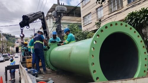 Nova tubulação instalada na parada do Guandu 25
